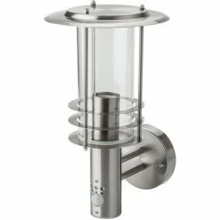 GRAFNER SHOP 24 Grafner® Edelstahl Wandlampe Mit Bewegungsmelder 17WBPIR Wandleuchte Hofleuchte