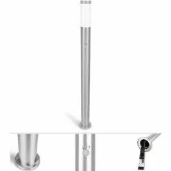 Grafner® 110cm Edelstahl Wegleuchte Mit Bewegungsmelder WL10191 Gartenlampe 4er Set