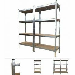 Grafner® Doppel Schwerlastregal 1,60m Werkstattregal 1400kg Traglast