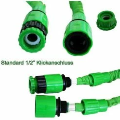 Grafner® Flexibler 1/2" Gartenschlauch Inkl. 7 Funktionen Brause 7,5m - 45m 7,5 Meter -GRAFNER SHOP 11612354 3