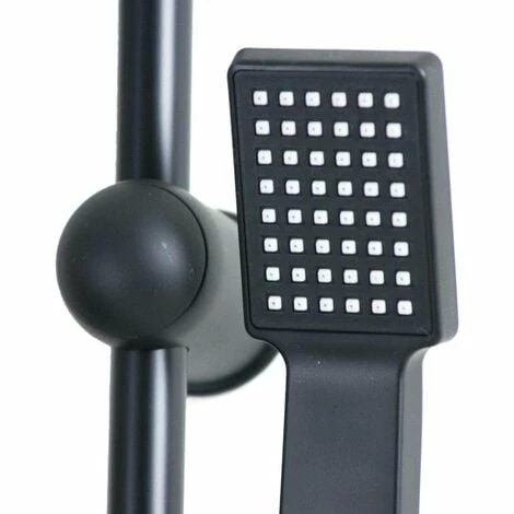 Grafner® Duschgarnitur Mit Regenschauerduschkopf Und Handbrause Duschsäule Schwarz 6 Grafner® Duschgarnitur Mit Regenschauerduschkopf Und Handbrause Duschsäule Schwarz – Bild 4