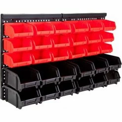 GRAFNER SHOP 22 Grafner® 32tlg. Wandregal Mit Stapelboxen Sortimentskasten Schraubenregal Stapelboxen Lochwand