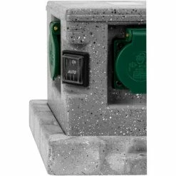 Grafner® Gartensteckdose Außensteckdose Steinoptik Quadratisch AS10785 -GRAFNER SHOP 20334070 4