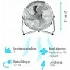 Grafner® Bodenventilator Tischventilator 31cm Durchmesser Im Retro-Stil