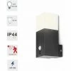 Grafner® Alu Wandlampe WL10802 Anzhrazit Mit Bewegungsmelder Wandleuchte 2er Set -GRAFNER SHOP 22790314 1