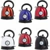 Grafner® Retro Wasserkocher Mit Temperaturanzeige Verschiedene Farben Rot /Pünktchen -GRAFNER SHOP 32602129 1