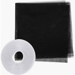 Grafner® Insektenschutz Fliegengitter Fenster 100x130cm Mit Klettband IS10903 Schwarz -GRAFNER SHOP 36320305 3