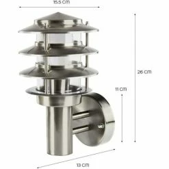 Grafner® Edelstahl-Wandlampe WL10924 -GRAFNER SHOP 36870907 3