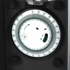 Grafner® Steckdosensäule Anthrazit Mit Timer Und 2 Außensteckdosen Edelstahl Gartensteckdose Energie -GRAFNER SHOP 37535850 5