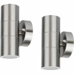 2er Set Grafner® Edelstahl-Wandlampen UP And Down WL10096 26AR