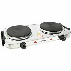 Grafner Edelstahl Doppelkochplatte Feld Herd Heizen Camping Braten Garten Touren