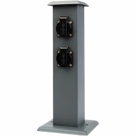 Grafner® Steckdosensäule Anthrazit Mit 4 Außensteckdosen Edelstahl Gartensteckdose Energiesäule 3 Grafner® Steckdosensäule Anthrazit Mit 4 Außensteckdosen Edelstahl Gartensteckdose Energiesäule