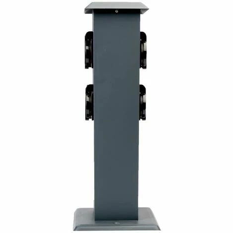 Grafner® Steckdosensäule Anthrazit Mit 4 Außensteckdosen Edelstahl Gartensteckdose Energiesäule 7 Grafner® Steckdosensäule Anthrazit Mit 4 Außensteckdosen Edelstahl Gartensteckdose Energiesäule – Bild 5