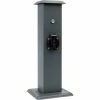 Grafner® Steckdosensäule Anthrazit Mit Dämmerungssensor Edelstahl Gartensteckdose Energiesäule -GRAFNER SHOP 59272028 1