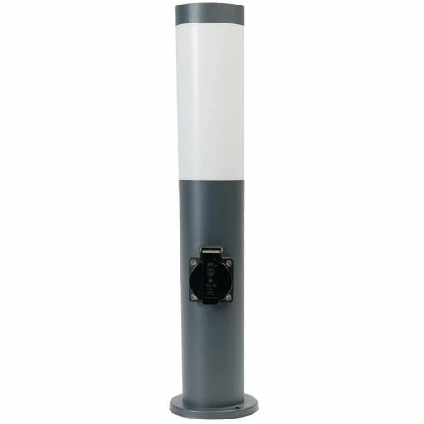 Grafner® Wegleuchte Mit 2 Außensteckdosen Anthrazit Gartenlampe 45 Cm 7 Grafner® Wegleuchte Mit 2 Außensteckdosen Anthrazit Gartenlampe 45 Cm – Bild 5
