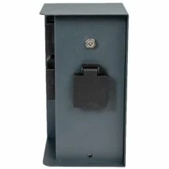 Grafner® Steckdosensäule Anthrazit Mit Dämmerungssensor Edelstahl Gartensteckdose Energiesäule AS109 -GRAFNER SHOP 60564711 4