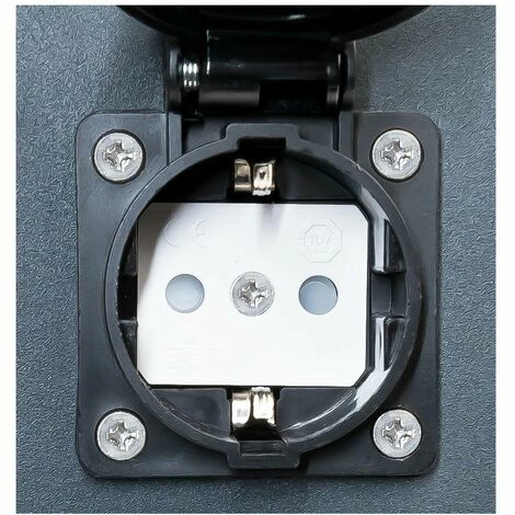 Grafner® Steckdosensäule Anthrazit Mit Dämmerungssensor Edelstahl Gartensteckdose Energiesäule 7 Grafner® Steckdosensäule Anthrazit Mit Dämmerungssensor Edelstahl Gartensteckdose Energiesäule – Bild 5