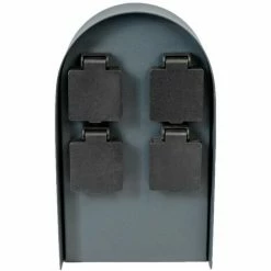 Grafner® Steckdosensäule Mit 4 Außensteckdosen Edelstahl Gartensteckdose Energiesäule -GRAFNER SHOP 60706250 4