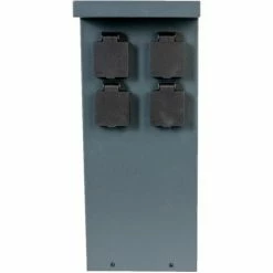 Grafner® Steckdosensäule Mit 4 Außensteckdosen Edelstahl Gartensteckdose Energiesäule -GRAFNER SHOP 61163012 4