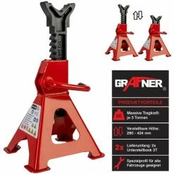 Grafner® Unterstellbock Set 3T KFZ Böcke Set - 3000 Kg Höhenverstellbar -GRAFNER SHOP 68592599 2