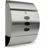 Grafner® Edelstahl Briefkasten Mit Zeitungsrolle Und 3 Sichtfenstern Postkasten -GRAFNER SHOP 9991920 1