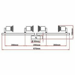 Grafner® Schwenkbare Deckenlampe Deckenstrahler 4-flammig Inkl. LED Leuchtmittel -GRAFNER SHOP 9991959 2