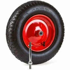 Grafner® Schubkarrenrad 4.80/4.00-8 PU Luftbereifung Metallfelge Mit Achse Schubkarrenreifen -GRAFNER SHOP 9991978 3