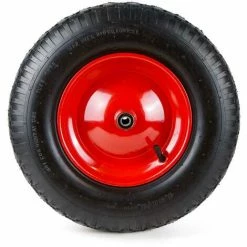 Grafner® Schubkarrenrad 4.80/4.00-8 PU Luftbereifung Metallfelge Mit Achse Schubkarrenreifen -GRAFNER SHOP 9991978 4