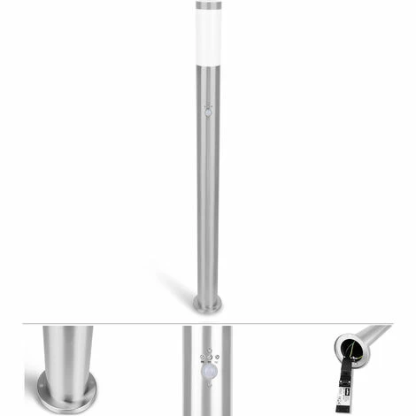 Grafner® 110cm Edelstahl Wegleuchte Mit Bewegungsmelder WL10191 Gartenlampe Einzeln 3 Grafner® 110cm Edelstahl Wegleuchte Mit Bewegungsmelder WL10191 Gartenlampe Einzeln