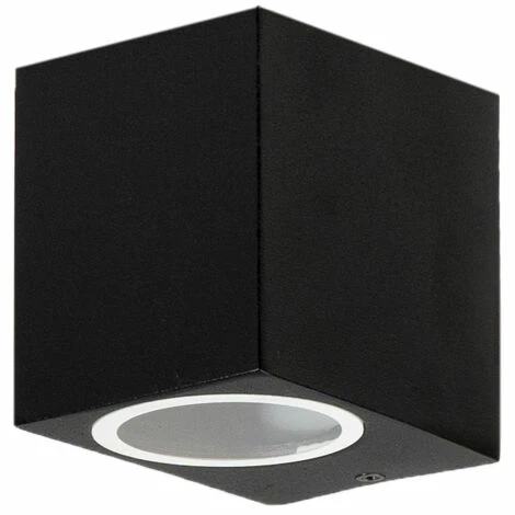 Grafner® Aluminium Wandlampe 37SQWB Wandleuchte Lichtschein Down/Unten In Schwarz 3 Grafner® Aluminium Wandlampe 37SQWB Wandleuchte Lichtschein Down/Unten In Schwarz