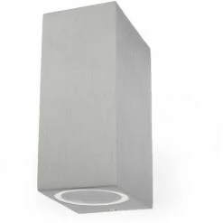 Grafner® Aluminium Wandlampe 37SQWB-2 Poliert Wandleuchte Lichtschein Up&Down/Oben&Unten