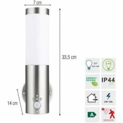 Grafner® Edelstahl Wandlampe Mit Bewegungsmelder 10WBPIR Wandleuchte -GRAFNER SHOP 9992126 2