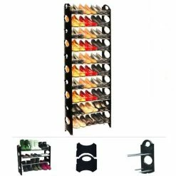 Grafner® Schuhregal Auf 10 Ebenen Für 30 Paar Schuhe Schuhständer Individuell Aufstellbar -GRAFNER SHOP 9992233 3