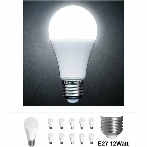 Grafner® LED Leuchtmittel E27 12 Watt 3000K Kaltweiss 10er Set 3 Grafner® LED Leuchtmittel E27 12 Watt 3000K Kaltweiss 10er Set