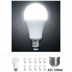 Grafner® LED Leuchtmittel E27 12 Watt 3000K Kaltweiss 10er Set 7 Grafner® LED Leuchtmittel E27 12 Watt 3000K Kaltweiss 10er Set -GRAFNER SHOP 9992501 3
