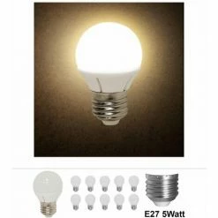 Grafner® LED Leuchtmittel E27 5 Watt 3000K Warmweiss 10er Set
